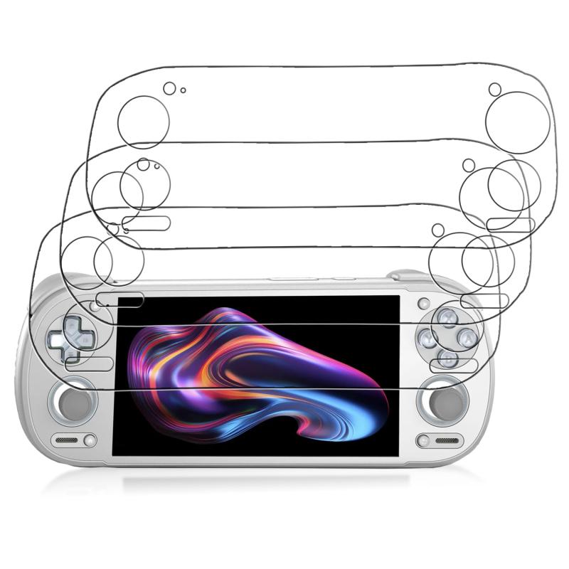 HUKWIMO (3枚) スクリーンプロテクター for Retroid Pocket 6 タブレット用 非ガラス 自動吸着、気泡なし、指紋防止、クリア高透過。