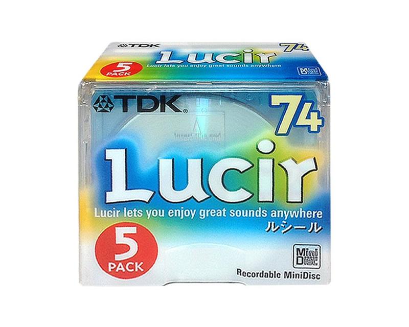 TDK 録音用MD(ミニディスク) Lucir(ルシール) 74分 5枚 MD-LU74X5N
