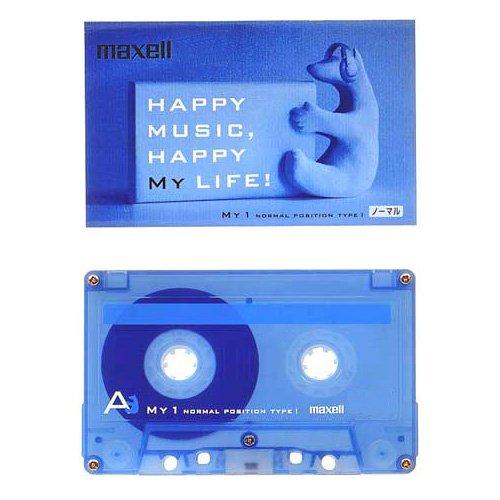 日立マクセル カセットテープ 90分 Happy music, happy my life maxell MY1-90N