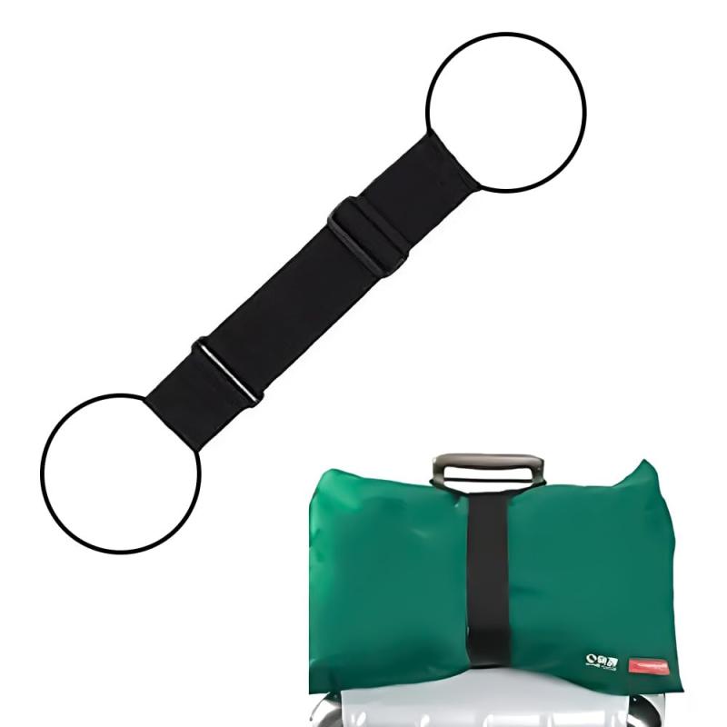 Rakuten - Omnpak スーツケースベルト 荷物固定ベルト バッグとめるベルト 長さ調節可能（36-50cm） 軽量 彈力 ずり落ち防止 旅行・海外旅行・出張・キャンプ・引越し向け 便利グッズ 多用途 固定ツール