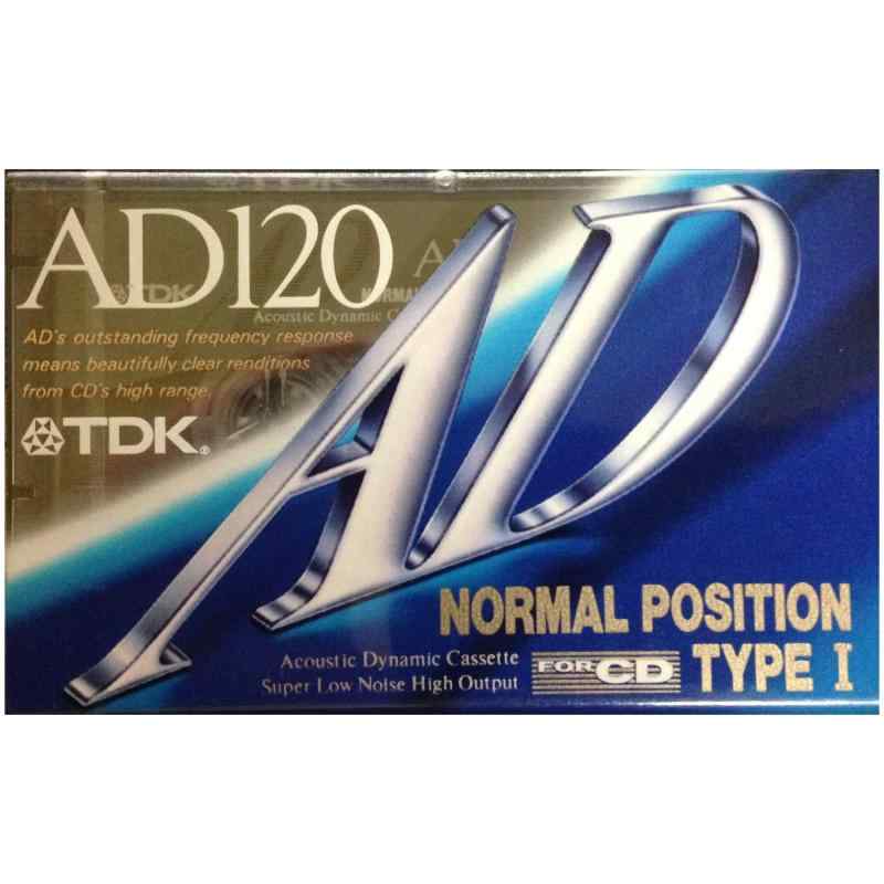 TDK AD120 120分 ノーマル カセットテープ AD-120A