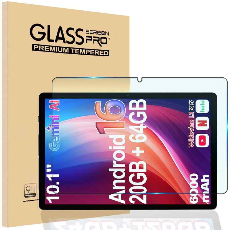 ShellChic For bvlary x95 ガラスフィルム X95 タブレット専用フィルム 10.1インチ 指紋防止 Bvlary タブレット10インチ対応 フィルム 耐衝撃 撥水強化ガラスフィルム 硬度9H 高透過率 高感