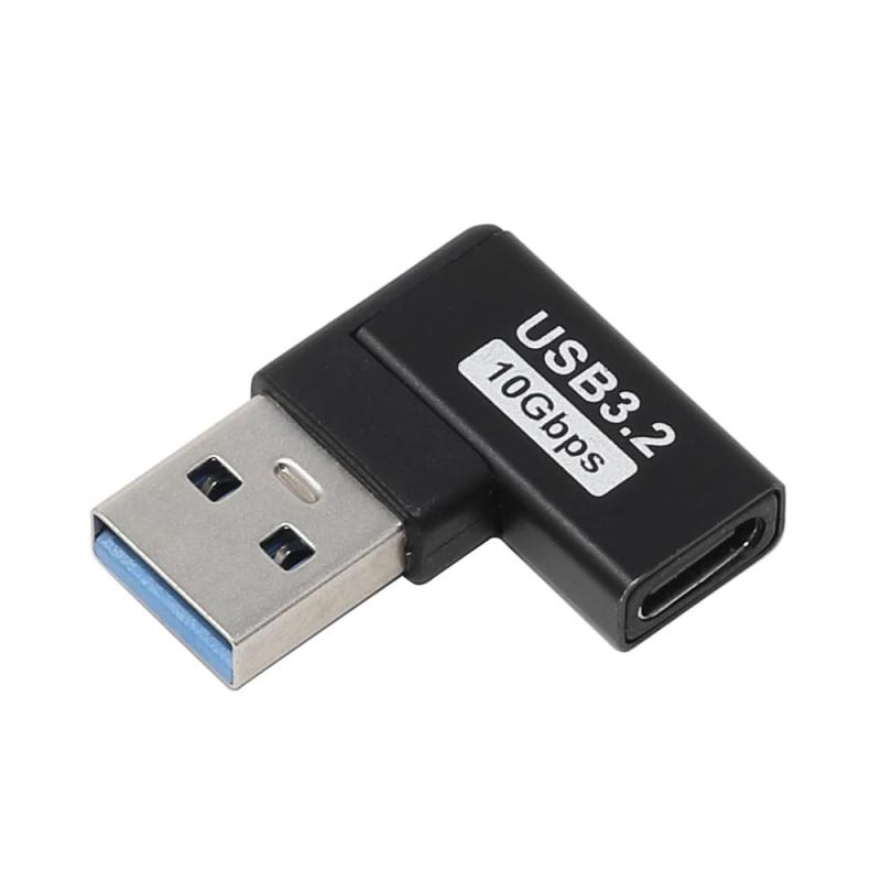 アイネックス USBアダプタ Aオス - Cメス 左L型 10Gbps U32AC-LFAD