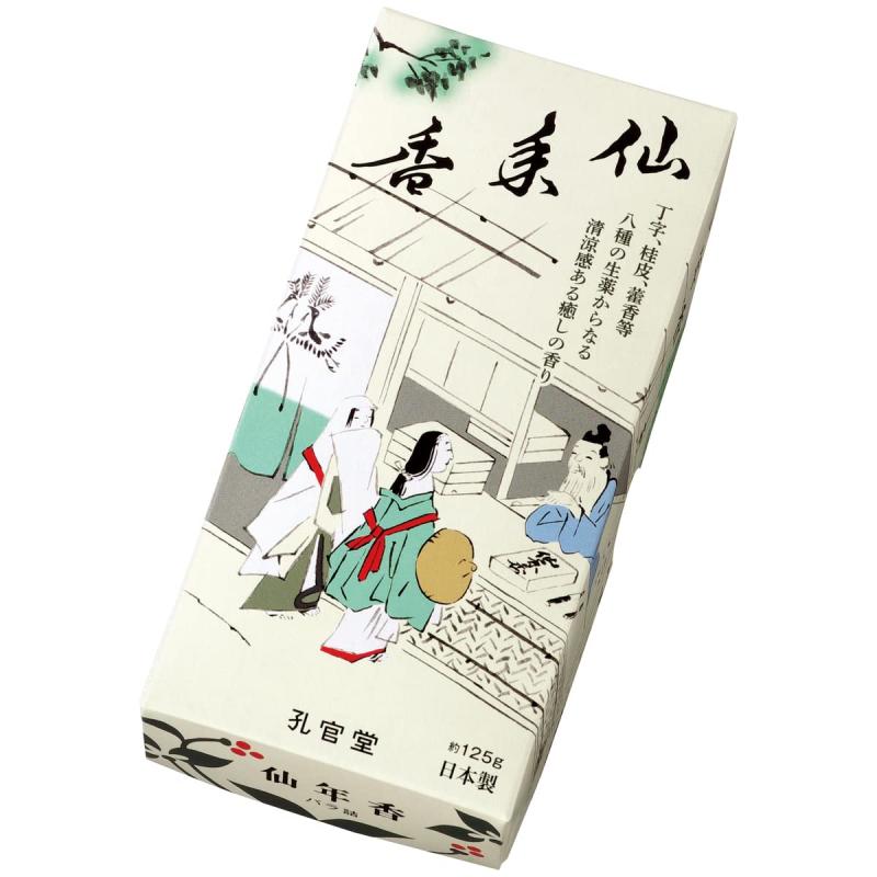 Japonmania 孔官堂のお線香 仙年香 バラ詰 約125g #B-102<b>原産国 :</b> 日本<b>内容量 :</b> 約125g<b>商品サイズ (幅X奥行X高さ) :</b> 72×33×152<b>質量 :</b> 160