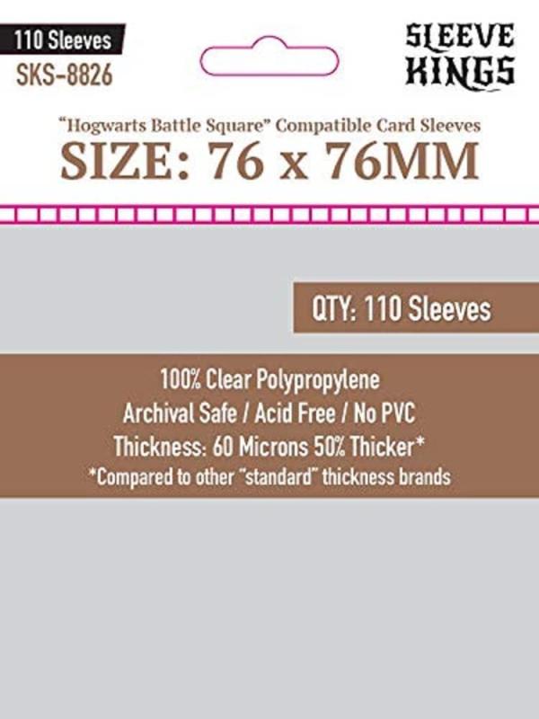 Rakuten - 76x76mm Hogwarts Battle Square Compatible Card Sleeves (110)