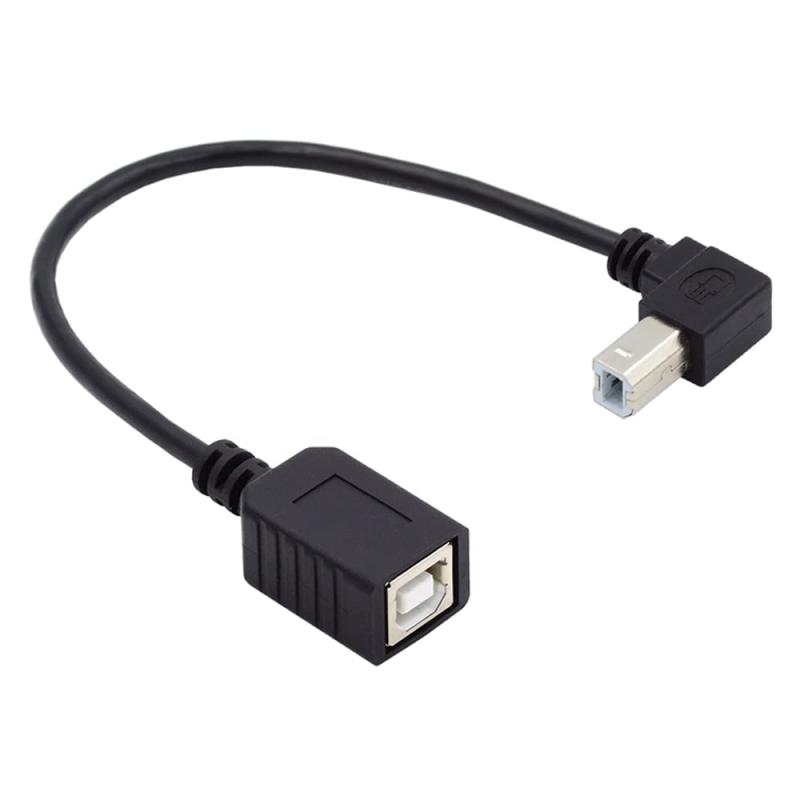 樂天商城 - NFHK USB 2.0 Bタイプ オス-メス 延長ケーブル 上向き 90度 20cm プリンタースキャナーディスク用