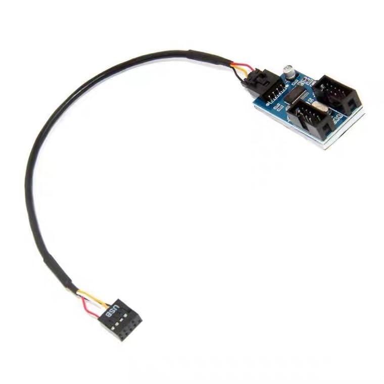 USB2.0 9pin 2分岐アダプター マザーボード PCケースUSB用途