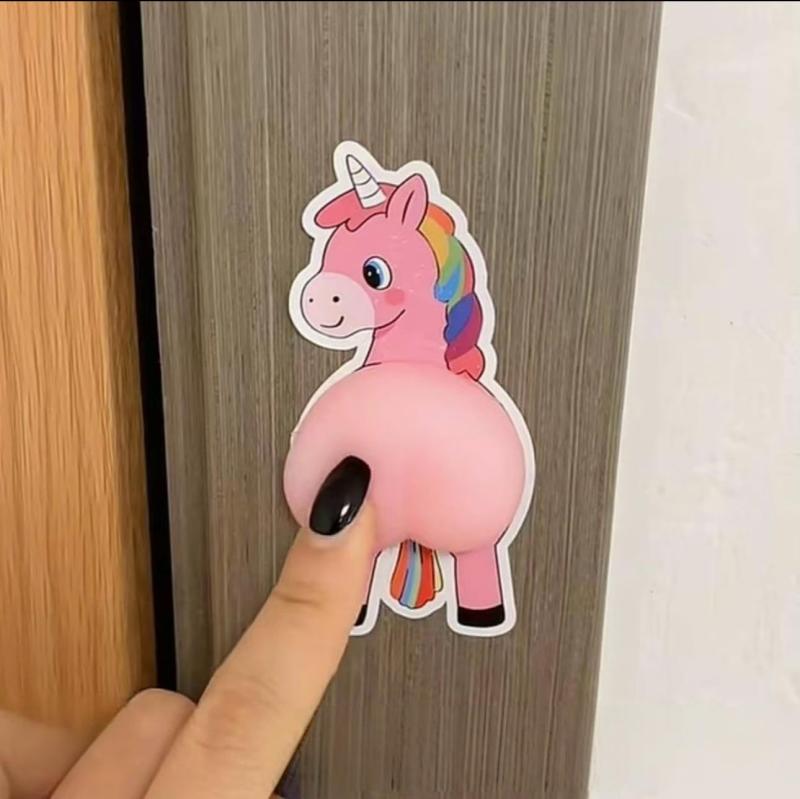 Rich Peach スクイーズ 午年 モデル 3D おしり シール 立体シール ぷくぷく 3枚セット 可愛い 立体 動物デザイン ごほうびシー ル スマホ用飾り DIY用 手帳用 貼り付け可能 手芸用品 デコシ stellarshop-10309820 stellarshop サンプル画像3