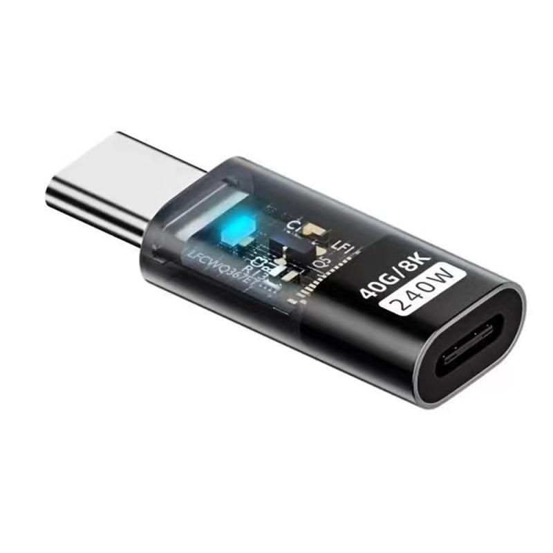 NFHK USB4タイプCオス-メス延長240W電源40Gbpsデータ8KビデオアダプタNS電話ラップトップ用