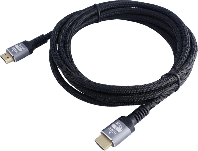 KC SECURITY HDMIケーブル 1m 4K HDR対応 プレミアムハイスピード Ver2.0 PC テレビ パソコン ゲーム機などに 標準HDMI 丈夫なナイロンメッシュ ケーブル アルミコネクター 簡易パッケージ KC-12844AM