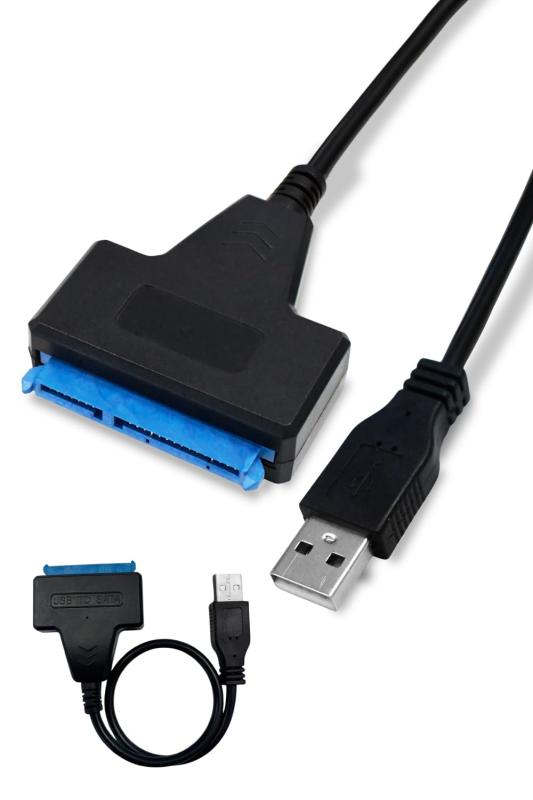 シズカウィル SATA2 USB 変換ケーブル 2.5インチ SSD HDD SATAケーブル SATA to USBケーブル 高速 データ転送 変換 アダプタ コネクタ 外付け ハードディスク ポータブル ケーブル変換 Windows 用 MacBoo