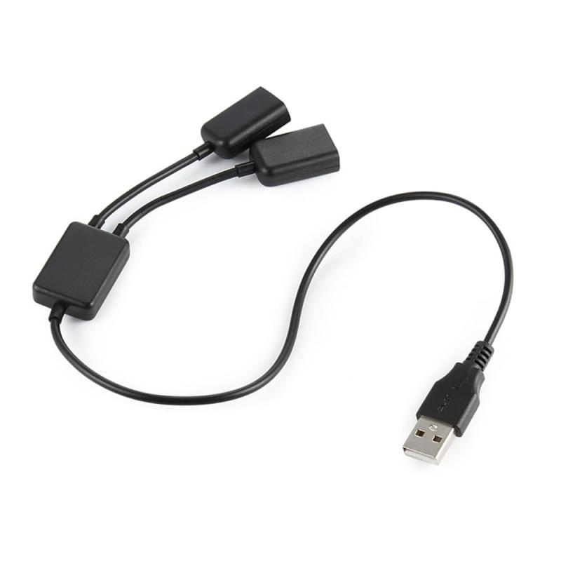 Xiwai USB 2.0 スプリッター Yケーブル USB Type-A/C ハブ 延長コード 電源スプリットアダプター ノートパソコン デスクトップ PC マウス フラッシュディスク用