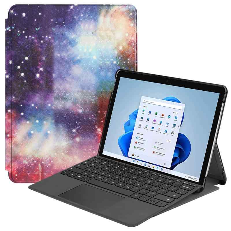 Beststartjp Surface Pro 8 13インチ ケース カバー スタンド機能付き 横開き PUレザー 衝撃吸収