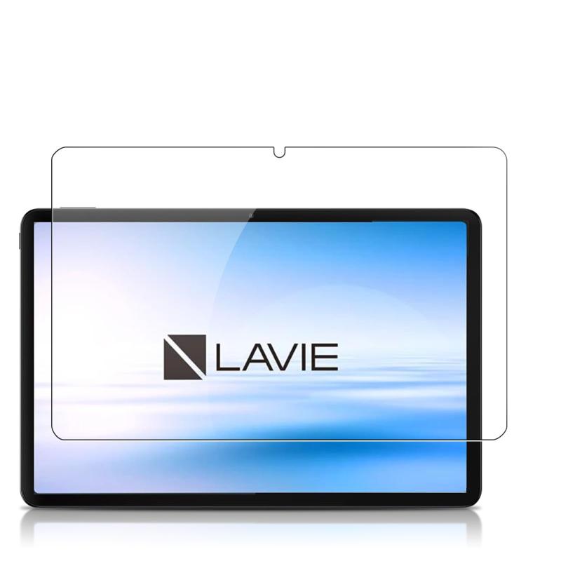 NEC LAVIE Tab T11N (T1175/LA・TAB11/Q02) 用 ガラスフィルム 11インチ 強化ガラス SpinoArmor 硬度9H 耐衝撃 飛散防止 貼り付け簡単自動吸着 気泡ゼ ロ指紋防止 ラウンドエッジ加工 目の疲れ軽減 ケー