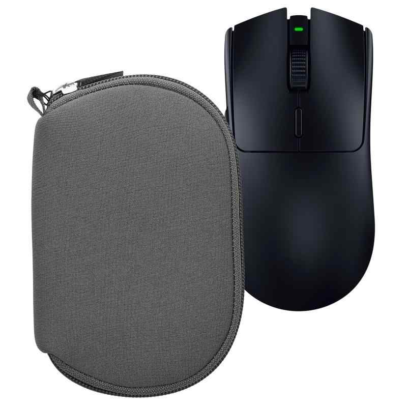 kwmobile マウスケース Razer Viper V3 Pro対応 ケース - 無線マウス ジッパー付き ネオプレン 黒色