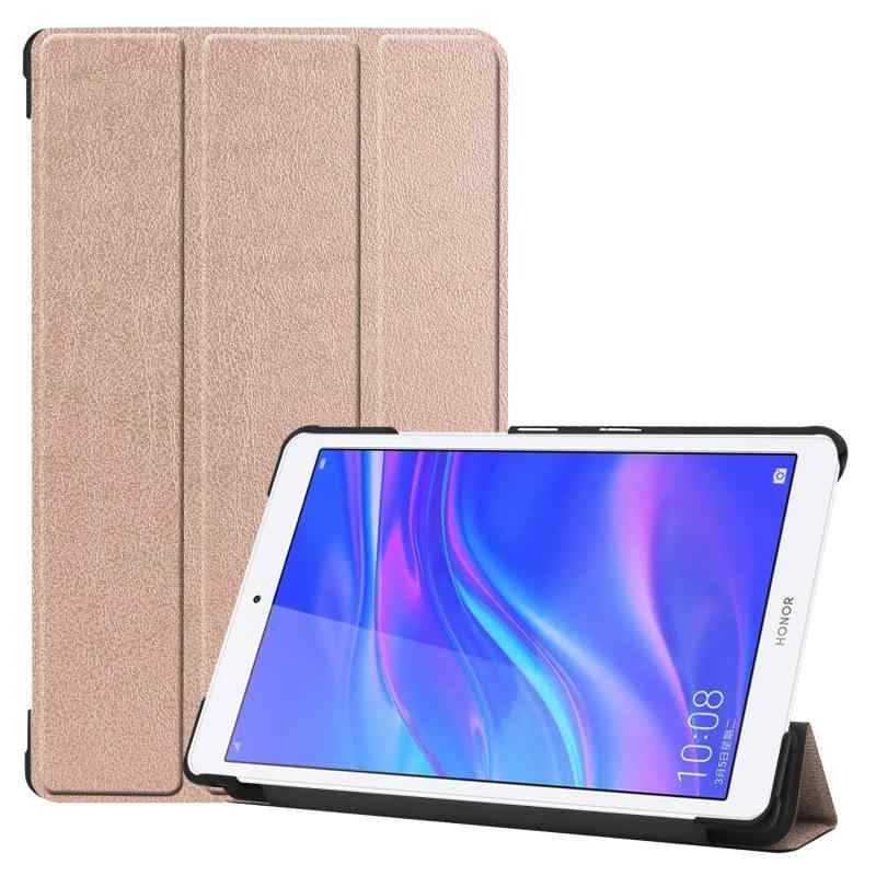 対応ケース MediaPad M5 lite 8 JDN2-W09/JDN2-L09 8インチ カバー ケース タンドケース 三つ折り マグネット開閉式 スタンド機能 折り畳み 薄型 衝撃吸収 軽量 タブレット用