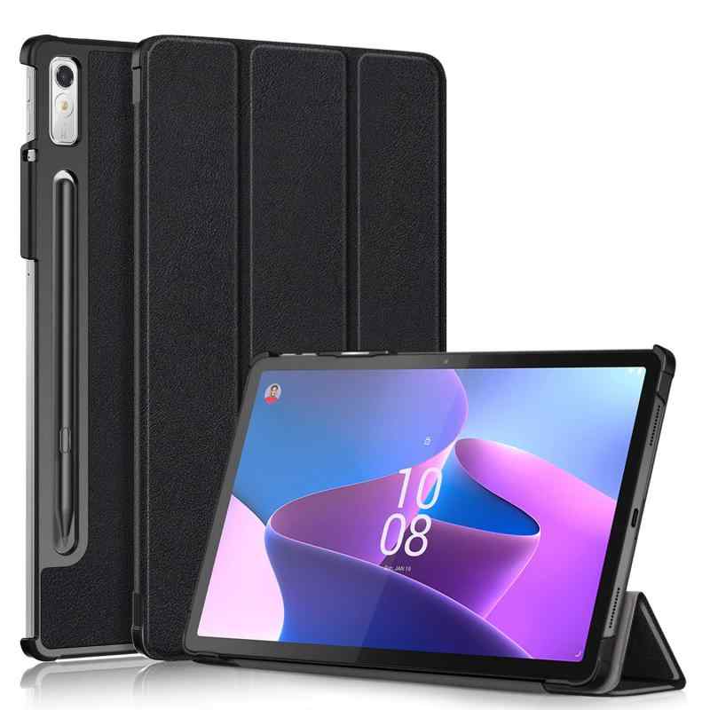 Beststartjp NEC LAVIE Tab T11 T1195/FAS PC-T1195FAS(TAB11/Q01) 11.2インチ ケース カバー スタンド機能付き 開閉式 三つ折 PUレザー 内蔵マグネット 衝撃吸収 軽量型