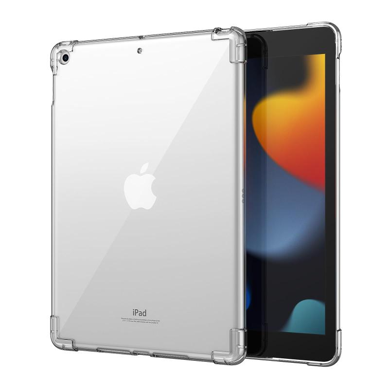 樂天商城 - ipad 9世代 ケース 2021 MoKo iPad 10.2 ケース 第8世代(2020)/第7世代(2019) 適用 クリアケース TPU製 ソフト 四角特別保護 軽量 薄型 耐衝撃 シンプル 透明ケース 傷つき防止 取付簡単