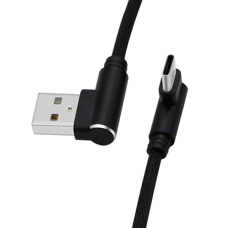 2本セット 充電ケーブル 充電コード L字型 L字 L型 Android type-C マイクロUSB データ転送 3m 2m 1.5m 1m 0.25m LSF-101 [並行輸入品]【商品番号】 ・LSF-101【サイズ】 ・0.25m/1m/1.5m/2m/3m【カラー】 ・ブラック/ブルー/レッド【タイプ】 ・type-C