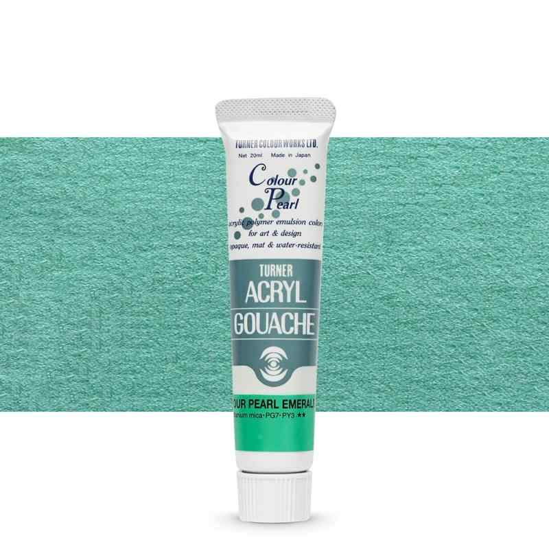 ターナー色彩(Turner Color) アクリルガッシュ カラーパール エメラルド AG020412 20ml(6号)