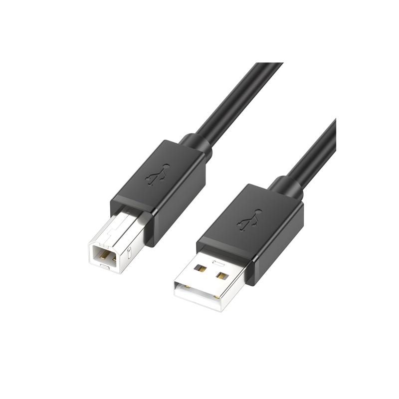 日本の中小企業 USB 3.0 USB 2.0 プリンターケーブル (Type A - Type B) 高速転送 5Gbps 外付けHDD スキャナー対応 高耐久 ブラック