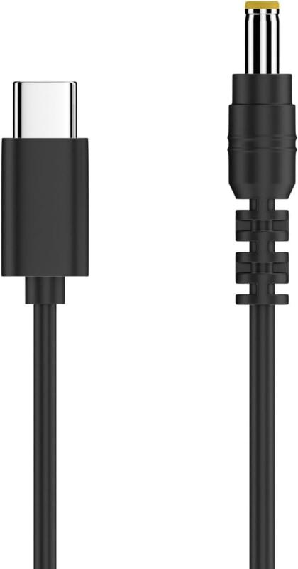 HUIZL USB-C PDトリガーケーブル 1.5M 3A 9V DC 5.5*2.5mm 急速充電 USB C to DC 電源ケーブル