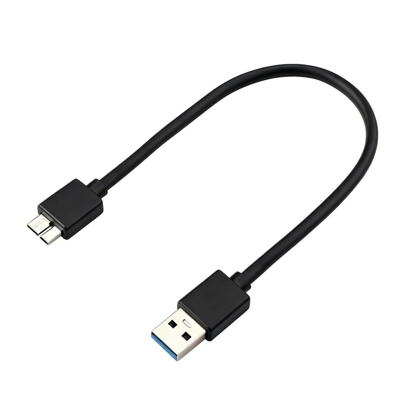 USB3.0ケーブルUSB A オス to microB オス データケーブル 高速データ転送対応 Galaxy S5/Galaxy Note 3/HDD/SSD外付けドライブ対応 マイクロB変換ケーブル 金属コネクタ 耐久性向上長さ