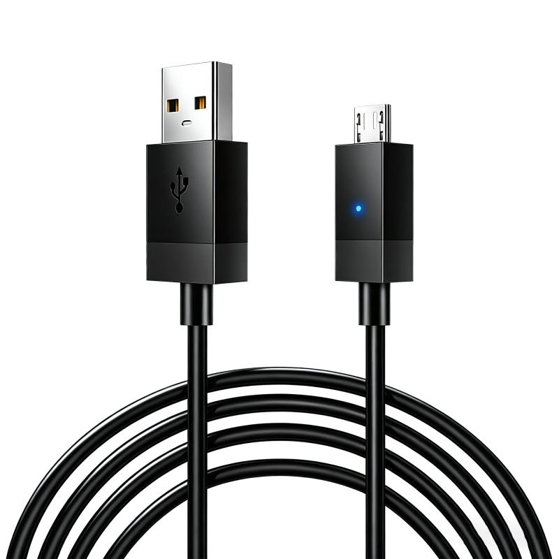 PS4 コントローラー 用 microUSB充電コード/データケーブル2.75m PS4充電ケーブル Xbox One プレステ4 slim/PS4 Pro等対応