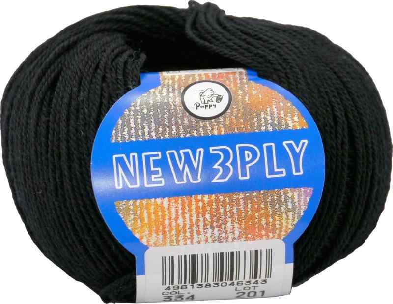 パピー ニュー3PLY 毛糸 合細 Col.334 ブラック 系 40g 約215m 10000046品番:10000046太さ:合細仕立:40g 約215m色・柄:Col.334 ブラック 系素材:ウール100%使用針:棒針1~3号、かぎ針1/0~3/0号標準ゲージ:(棒針)31~32目・45~46段使用シーズン:秋冬