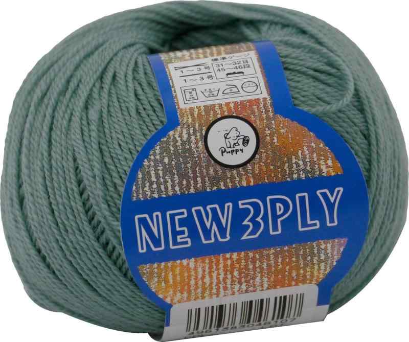 パピー ニュー3PLY 毛糸 合細 Col.310 水色 系 40g 約215m 10000046