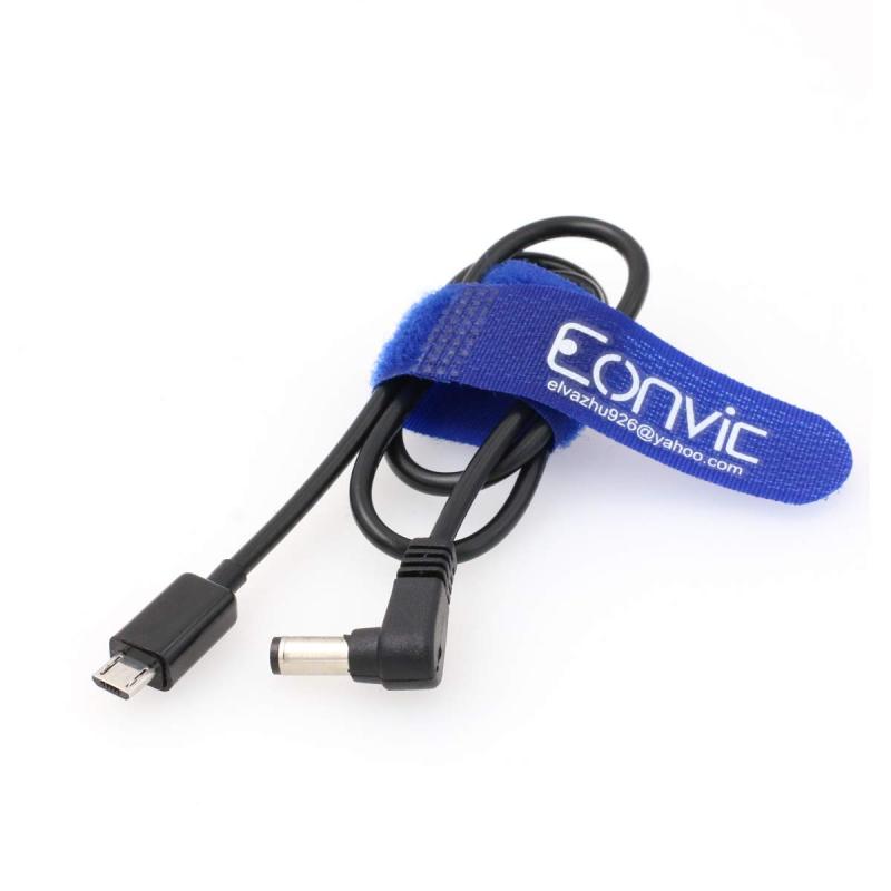 Micro USB to Right Angle 2.1mm DC Power Cable for Tilta Nucleus Nano Motor (Straight Micro USB)
