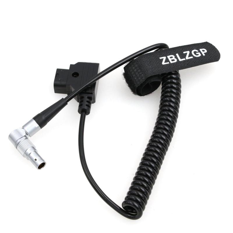 ZBLZGP D-tap to 回転可能 直角 4ピン オスコイル電源ケーブル Zacuto Kameleon EVF用