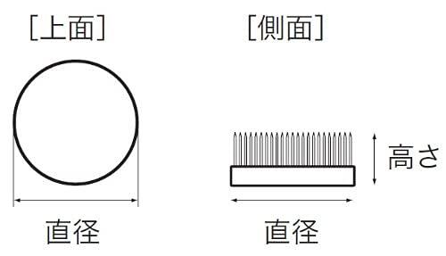 石崎剣山 ハナカツ 丸剣山 豆大 セイフティタイプ(鎖付) 真鍮針 103 stellarshop-10226871 stellarshop サンプル画像3