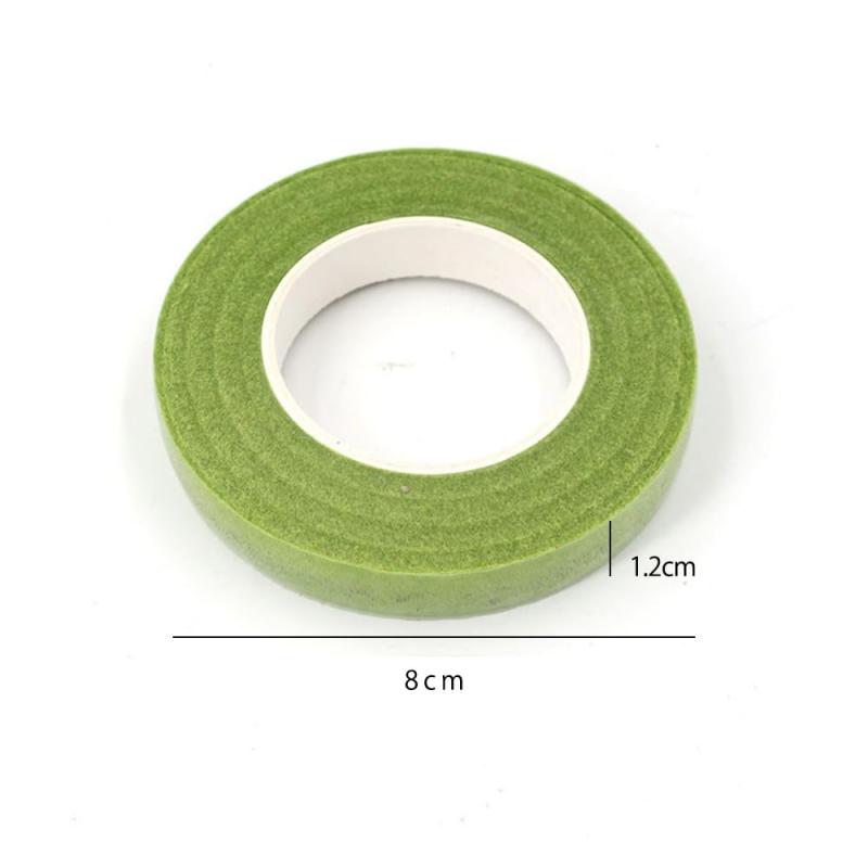 VIVIZHWH フローラテープ 造花テープ 幅12mm DIY 花芸飾りセット フローラテープ 花束 花屋 手芸（ダークグリーンx3、グラスグリーンx3） stellarshop-10226873 stellarshop サンプル画像2