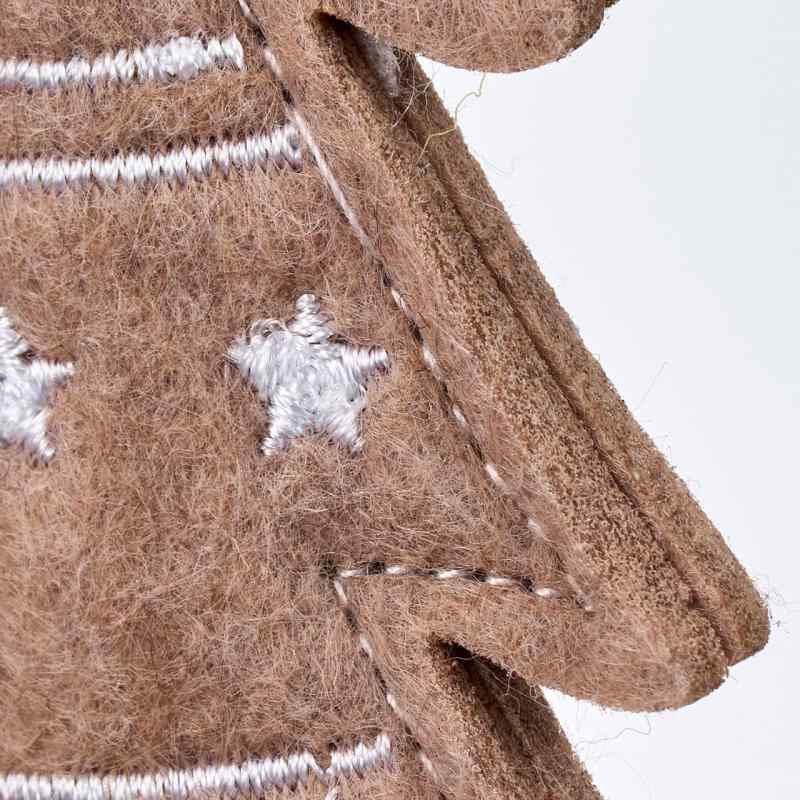 東京堂(Tokyodo) クリスマス オーナメント 装飾 フェルツリーオーナメント ライトブラウン W7×D0.5×H15cm 2個入 XO000071-008 stellarshop-10227027 stellarshop サンプル画像2
