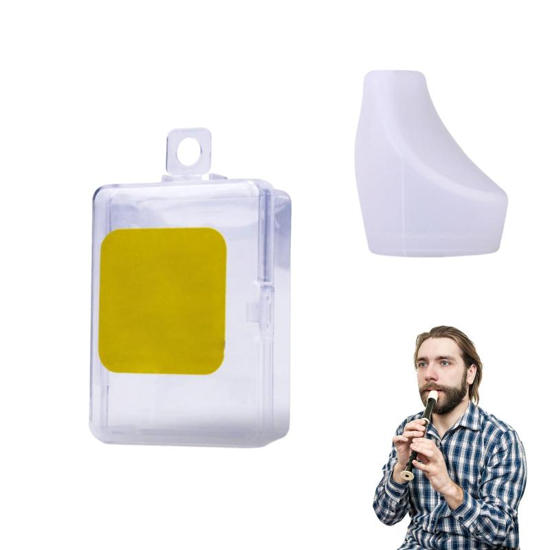EsiFare Silicone Clarinet Mouthpiece Cover, 6-Hole & 8-Hole Compatible, Replacement Protective Sleeve, Recorder Mouthpiece Protective Cover, Mouthpiece Protective Cap, Playing Aid, Musical Instrument Accessory, Wind Instrument