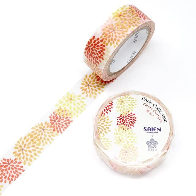 カミイソ産商(Kamiiso) SAIEN マスキングテープ 菊花火 15mm×7m TR-4028サイズ:15mm×7m素材:和紙柄:菊花火