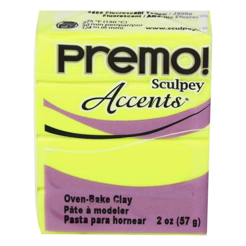 Sculpey Polyform プレモ 2oz 5600 フルレセントイエロー 39005600
