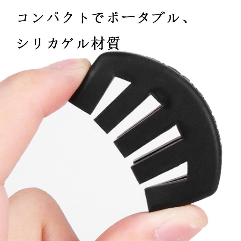 Mirhua ゴム製 消音器 弱音器 バイオリン ミュート 軽量 小型 夜間の練習用に 対応可能 持ち運び便利 VIOLIN MUTE（ブラック） stellarshop-10237393 stellarshop サンプル画像2