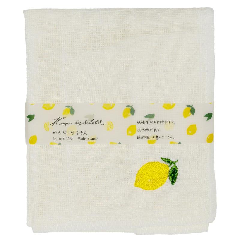 コージカンパニー 刺繍かや生地ふきん 日本製 レーヨン100%