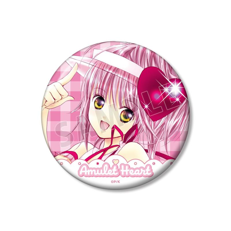 しゅごキャラ アミュレットハート カラーイラスト100mm缶バッジ(C)PEACH-PIT/講談社サイズ:(約)直径10cm素材:紙、ブリキ