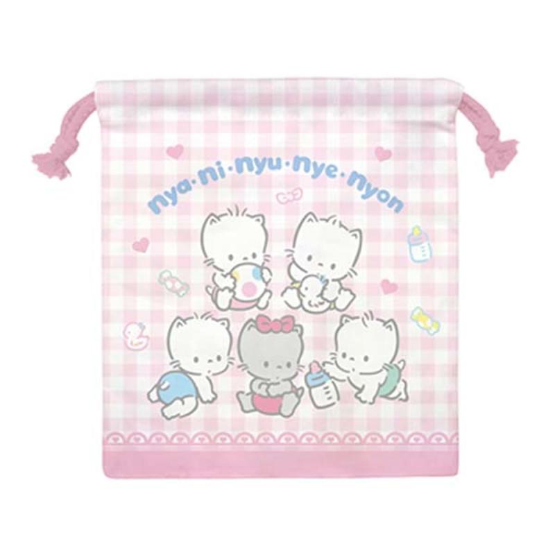 Rakuten - ケイカンパニー(K Company) サンリオキャラクターズ (キャットシリーズ)巾着 ニャニィニュニェニョン SAK-KC-NA H205×W180mm