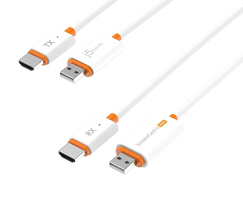 j5create ワイヤレス HDMI 送受信機 無線 30m無線伝送 1080P解像度 DUALバンド 2.4G/5G WIFI&amp;設定不要 低遅延 無線化 便携型 無線接続 音画同期 TV/PC/MAC/Laptop対応[技適認