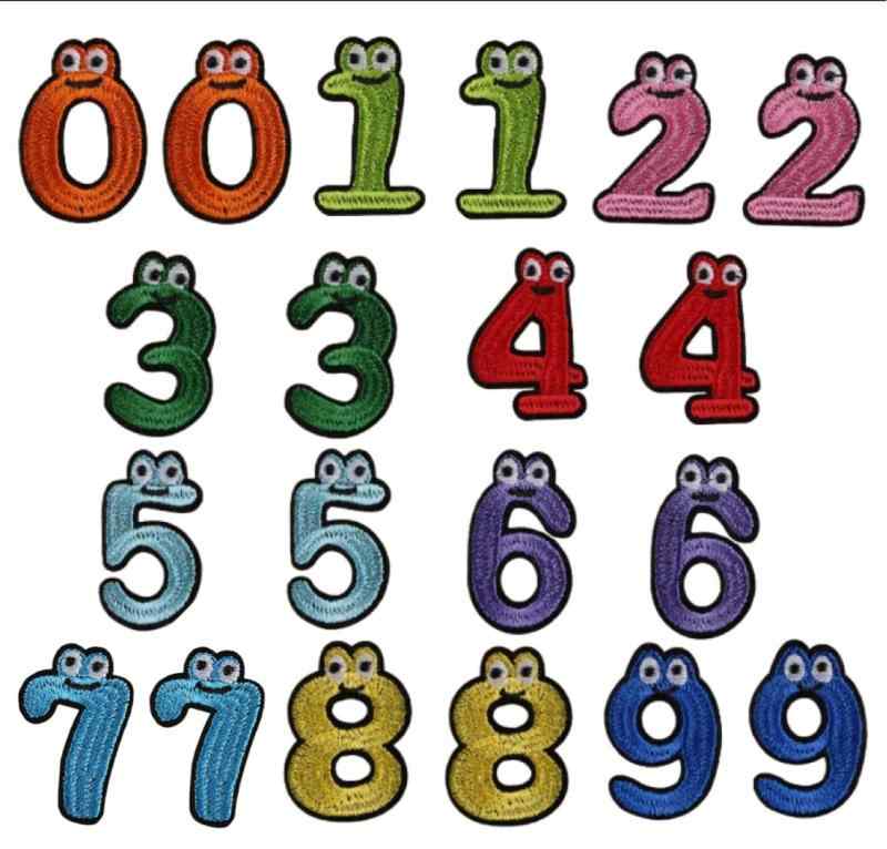 ワッペン アップリケ モンスター 数字 番号 お誕生日 キャラクター 20枚セット アイロン