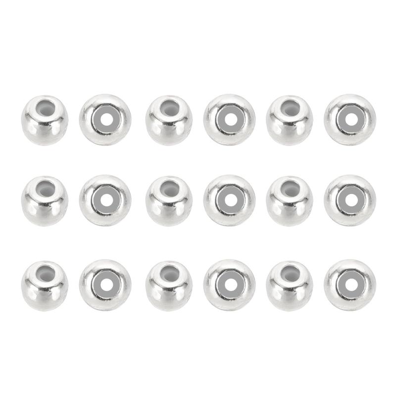 PATIKIL Stopper Positioning Spacer Beads, Adjustable Slider Clasps Round Beads Metal Loose Beads for Bracelets Necklace Jewelry