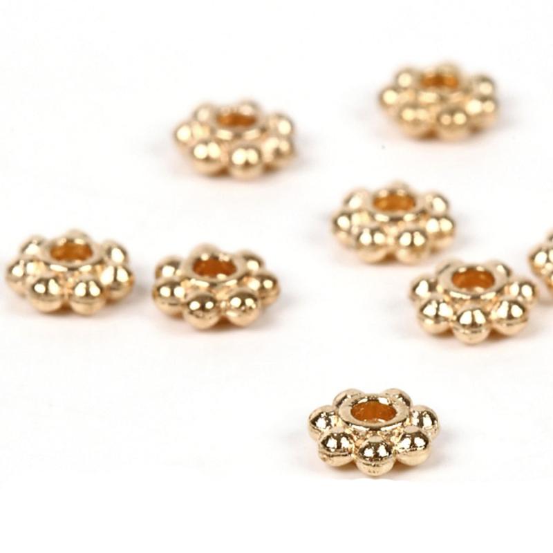 【京珠堂】座金 ビーズ アクセサリー パーツ 金古美 アソート セット ゴールド シルバー座金パーツ50gランダムに数種類の座金が入っています。