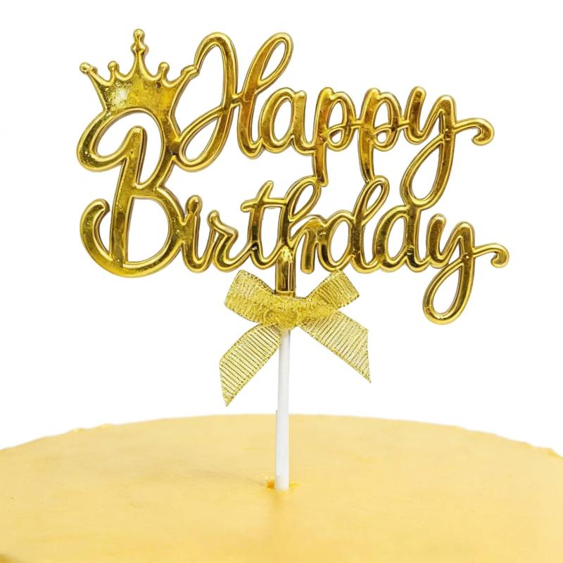 QEZEZA ケーキトッパー 誕生日 立体的な英語 ケーキ飾り ケーキ挿入カード 豪華 ケーキデコレーション バースデー 飾り ケーキピック 装飾用品 Happy Birthday 1点セット【製品仕様】本セットには立体的な英語メッセージケーキトッパーが含まれています。サイズ：22*13*0.5cm、重量：20g、デザイン：立体的な英語の祝福メッセージとクラウンの形状を組み合わせたデザインで、精巧で軽量、色彩鮮やかでケーキに生き生きとした魅力を加えます。