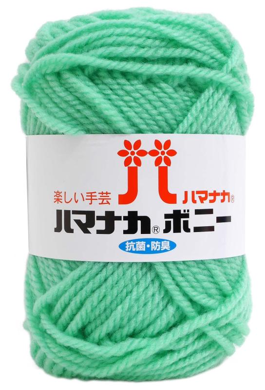 ハマナカ ボニー 毛糸 極太 Col.607 グリーン 系 50g 約60m 4057