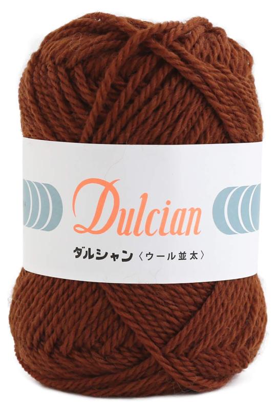 DARUMA ダルシャン ウール 並太 毛糸 並太 Col.103 ブラウン 系 40g 約75m 5800