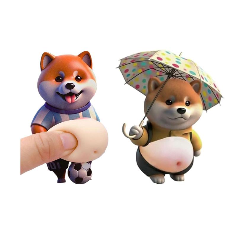 おなかぷにぷにシール 柴犬 3D 立体 お腹 シール ステッカー かわいい子犬のステッカー ぷっくりお腹 いぬ お揃い 手帳 シール交換 スマホデコ ノート 解消おもちゃ stellarshop-10321986 stellarshop サンプル画像3